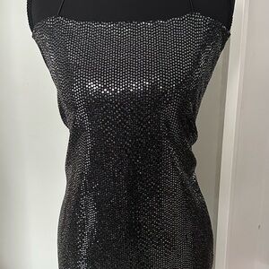 H&M Black Sequin Dress